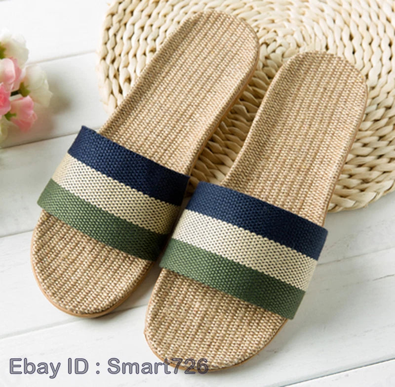 Fashion Men Slip on Slides Indoor Home Slippers Summer Sandal Casual Beach Shoes