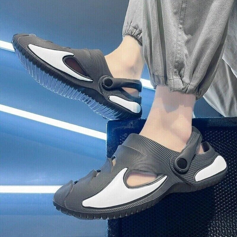 Men's Clogs Slip on Casual Shoes Waterproof Slippers Garden Beach Swim Sandals