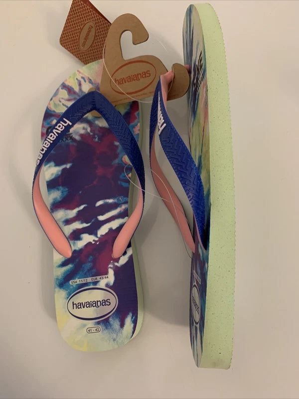 Havaianas Flip-flops Beach Slippers Sandal Apple Green Multicolor Size 11/12