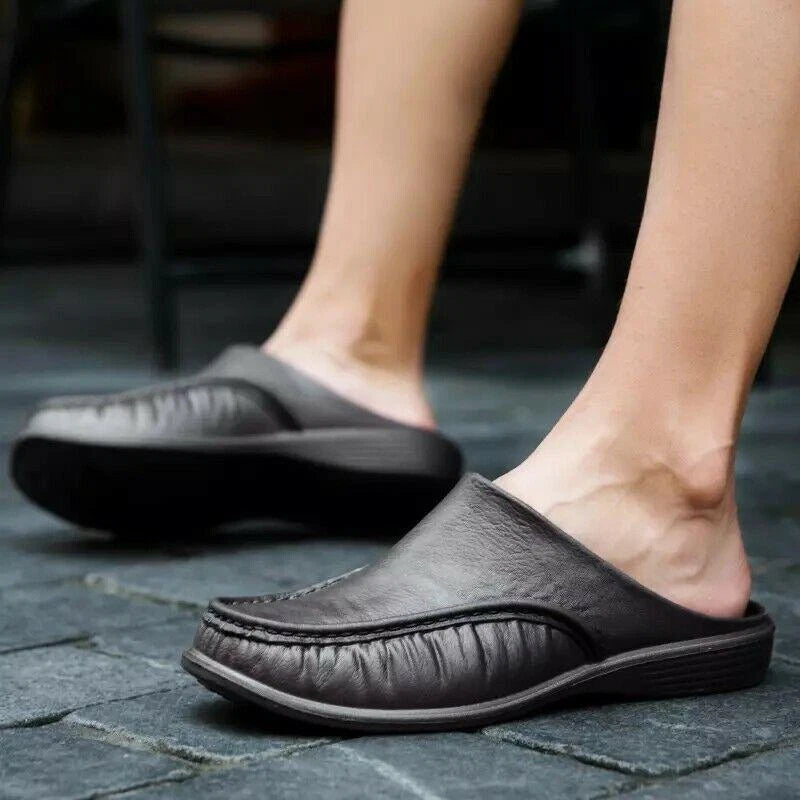 Men Summer Beach Low top Casual Slippers Slip on Loafers Mule Shoes Plus Sz