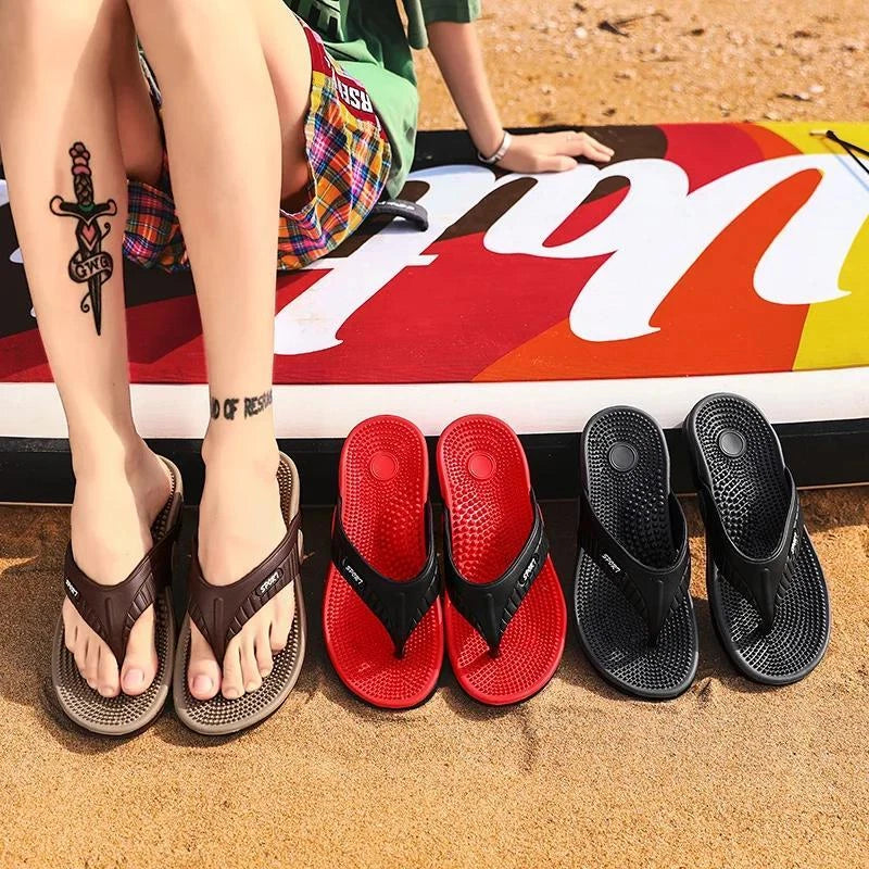 Massage Flip-flops Summer Men Slippers Beach Sandals Comfortable Men Casual Shoe