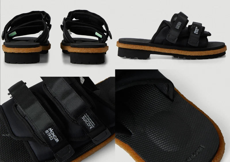 Moncler X Suicoke Moto Mountain Ripstop Vibram Sole Slides Shoes Sandals 43