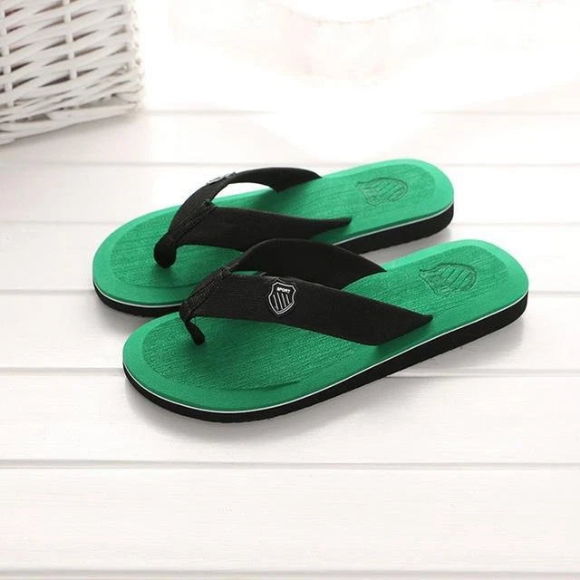 Summer Men Beach Slippers Sandals Non-slip Home Slippers Indoor House