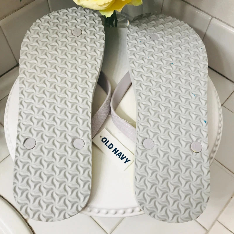 OLD NAVY Flip Flop Slippers Red Blue Stars Beach Palm Tree Size 12/13 YOU PICK 1