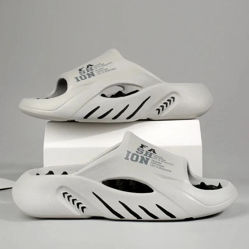 New Summer Men Massage Slippers Sides Indoor Outdoor Sandals Beach Casual Shoes