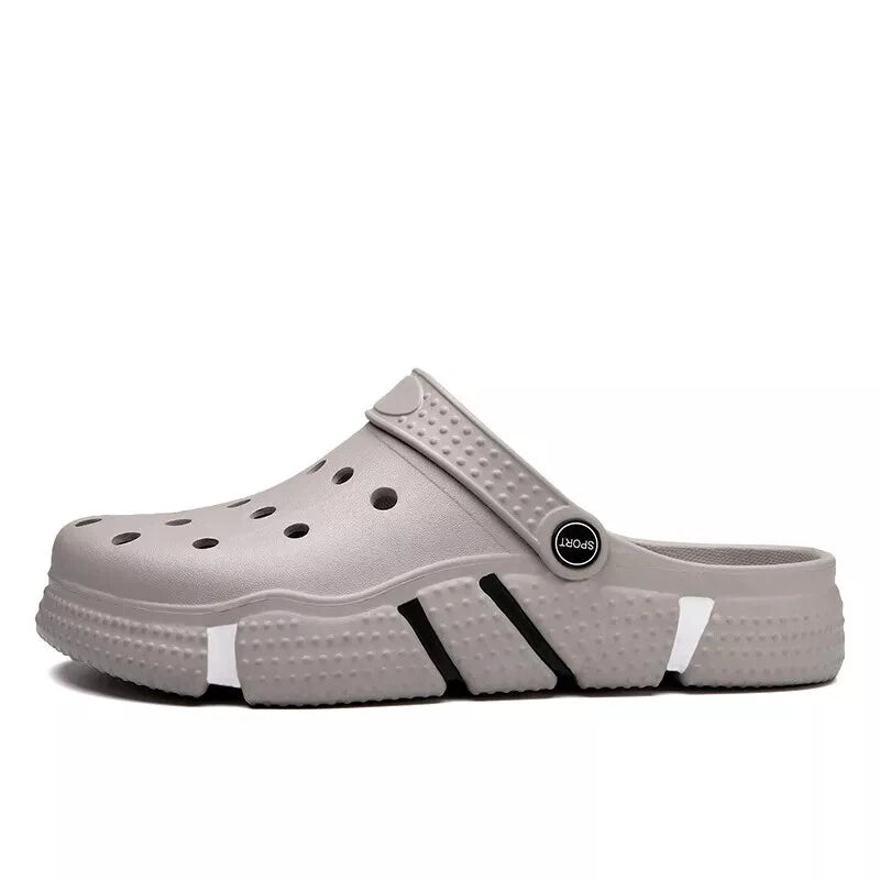 Mens Slip on Garden Mules Clogs Shoes Sports Sandals Beach Swim Slippers Shoes