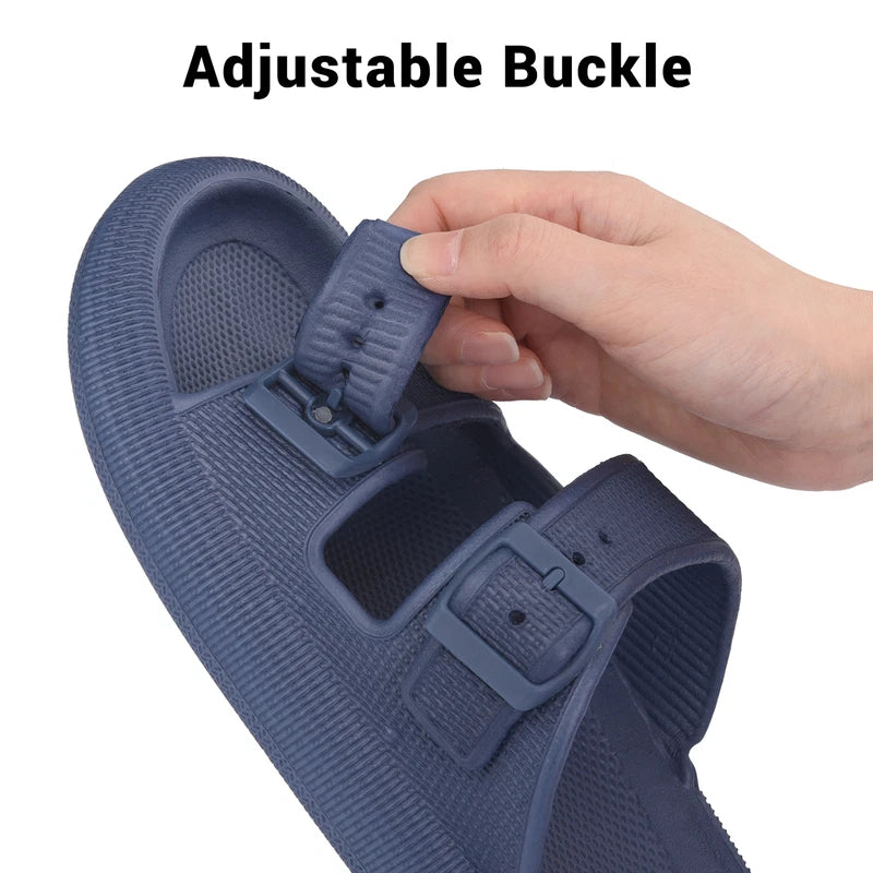 Women Men Cloud Slide Sandals Water Slippers Thicken Sole Bathroom Shoes US Size