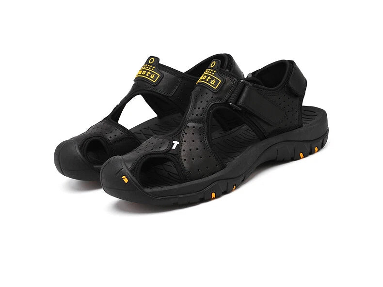 Summer Sandals Men Beach Non-slip Wearproof Anti-collision Soft Slippers