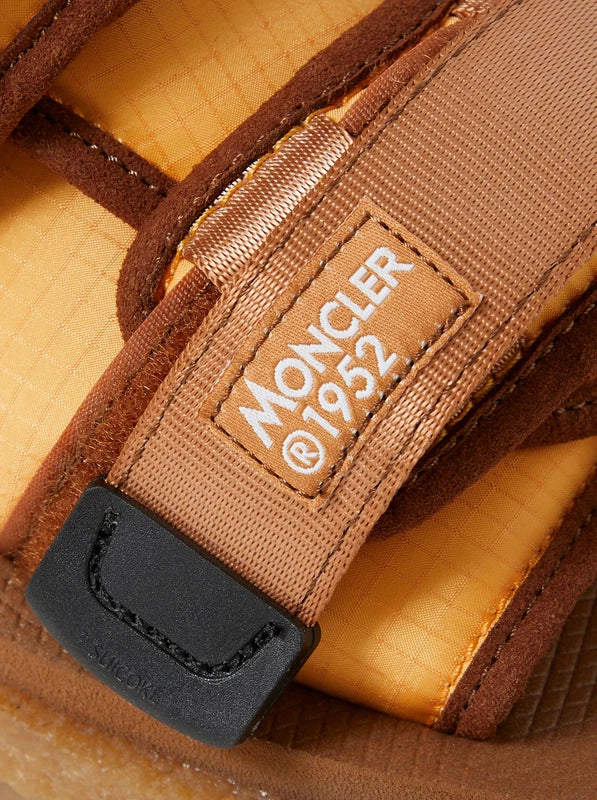 Moncler X Suicoke Moto Mountain Ripstop Vibram Sole Slides Shoes Sandals New 43