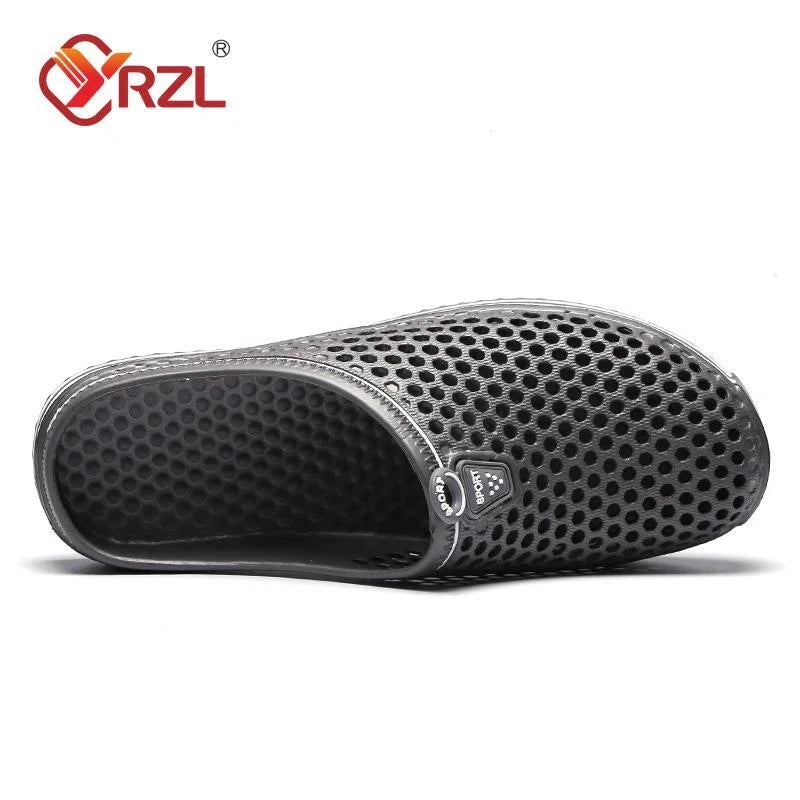 Men Summer Shoes Sandals Men's Holes Sandals Hollow Breathable Flip Flops
