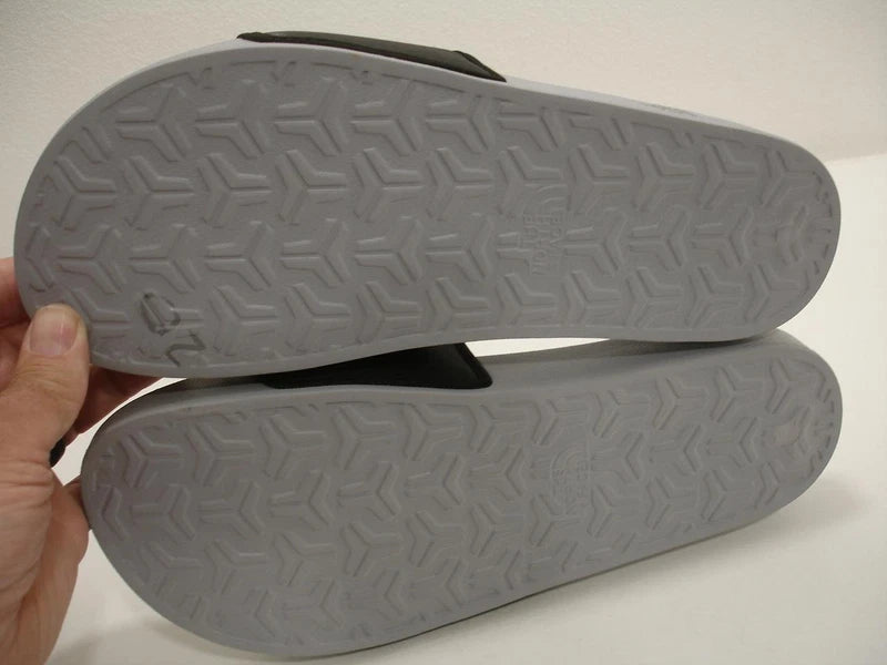 The North Face Men's sz 12 M Base Camp Slide II Black Lime Green Slipper Slip-On