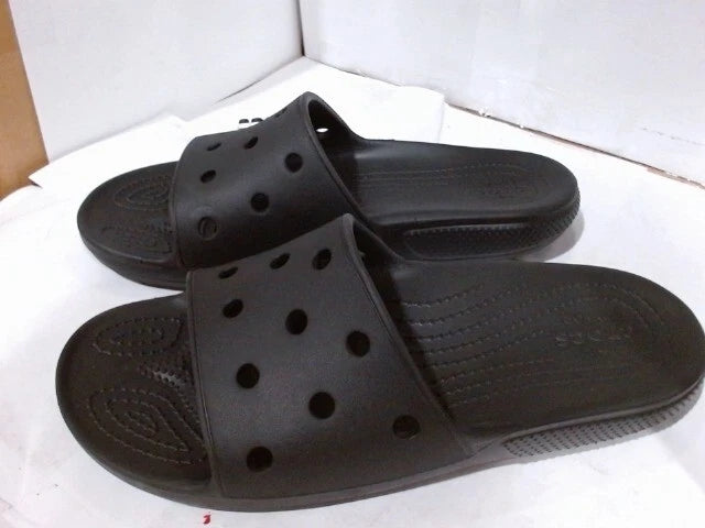 UsedLikeNew_Crocs Unisex Classic Slide Sandals, Black, 10 Men/12