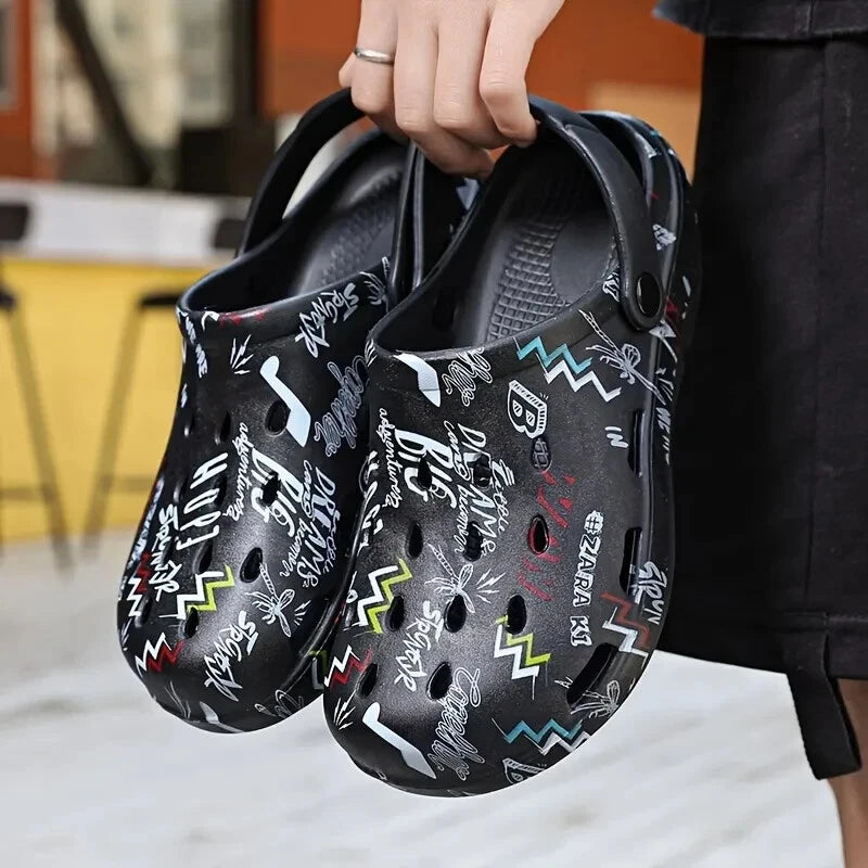 New Fashion Summer Men's Beach Shoes Foam Anti Slipper Casual Sandals Hole shoes