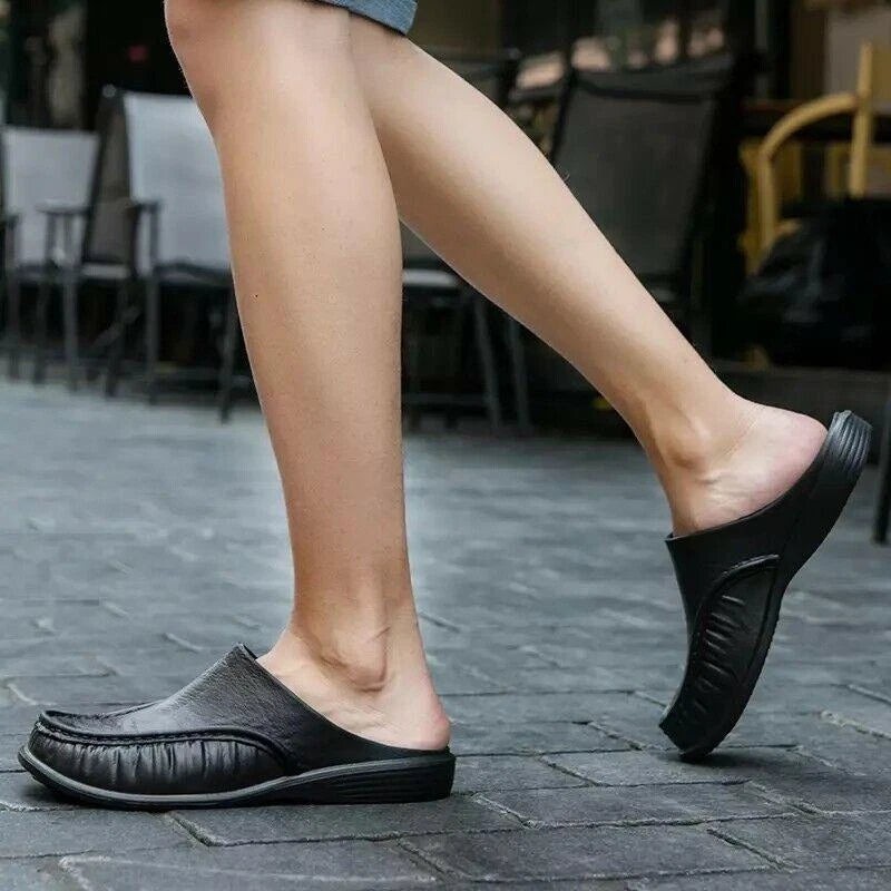 Men Summer Beach Low top Casual Slippers Slip on Loafers Mule Shoes Plus Sz