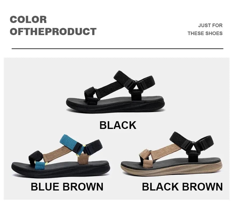 New Mens Summer Outdoor Sandals Open Toe Arch Support Non-slip Beach Sandals