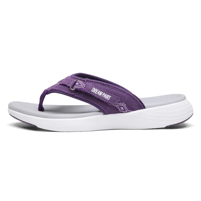 Women Arch Support Flip Flops Thong Sandals Lightweight Summer Beach Sandals