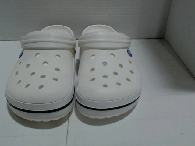 UsedLikeNew_Crocs Men's and Women's Crocband Clog, White, 12 Women/10