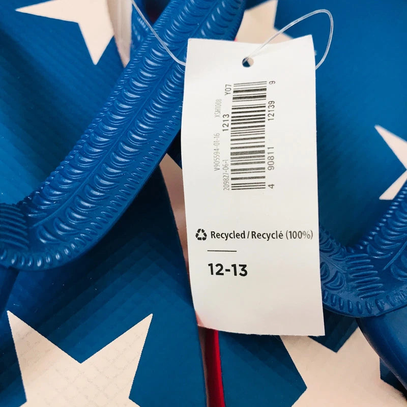 OLD NAVY Flip Flop Slippers Red Blue Stars Beach Palm Tree Size 12/13 YOU PICK 1