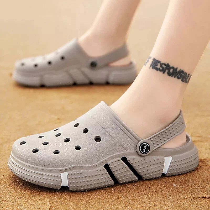 Mens Slip on Garden Mules Clogs Shoes Sports Sandals Beach Swim Slippers Shoes