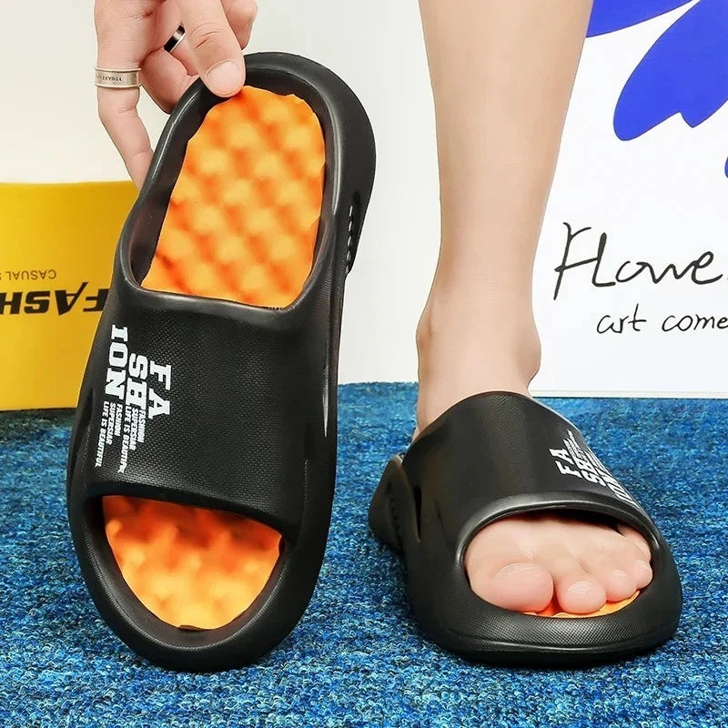 New Summer Men Massage Slippers Slides Outdoor Beach Casual Sandals Shoes Gift