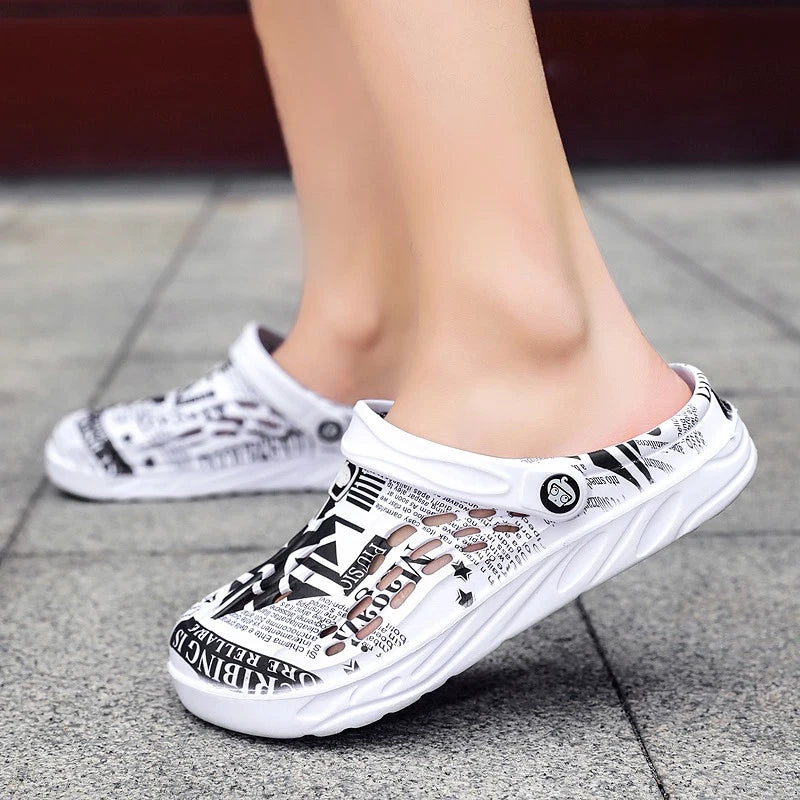 Man Garden Clogs Boat Shoes Mules Slip on Casual In/Outdoor Slippers Sandals US