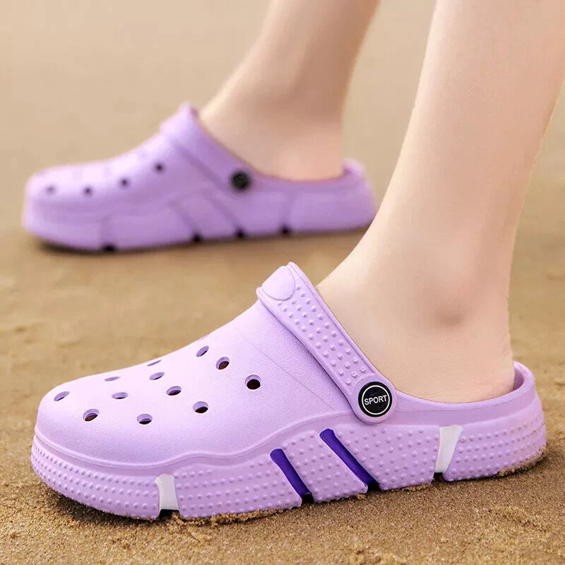 Mens Slip on Garden Mules Clogs Shoes Sports Sandals Beach Swim Slippers Shoes