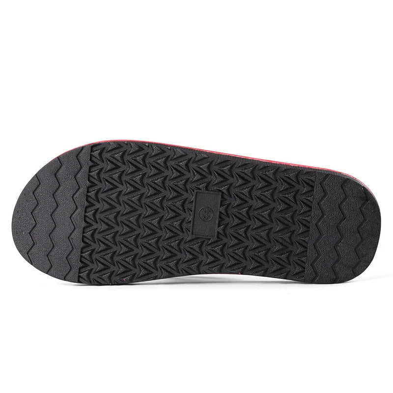 Anti-Slip Men's Thong Flip Flops Summer Beach Knotted Strap Sandals Size 9-10