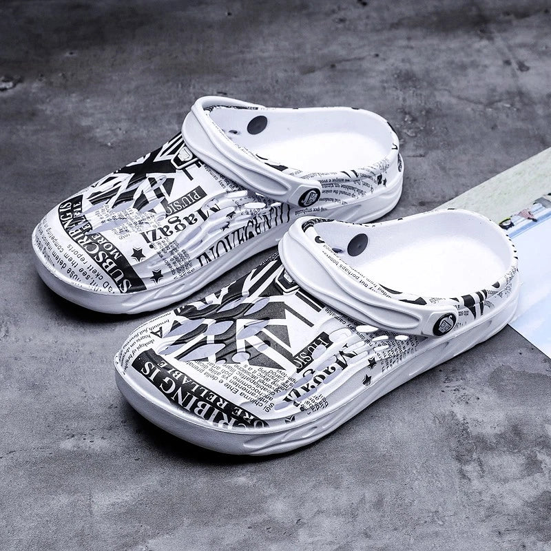 Man Garden Clogs Boat Shoes Mules Slip on Casual In/Outdoor Slippers Sandals US