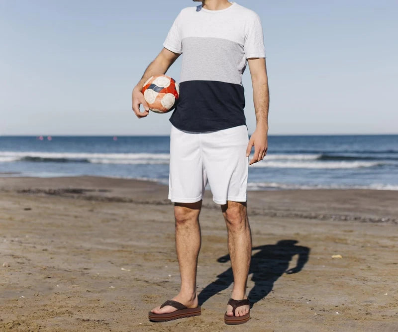 Mens Arch Support Flip Flops Memory Foam Comfortable Cushioned Recovery Walki...