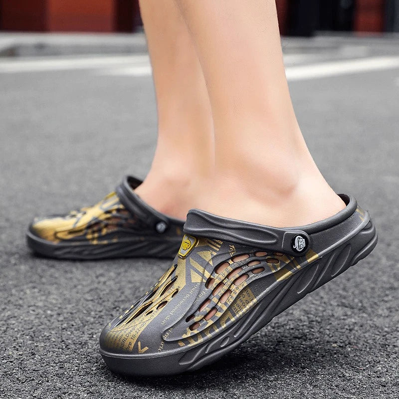 Man Garden Clogs Boat Shoes Mules Slip on Casual In/Outdoor Slippers Sandals US