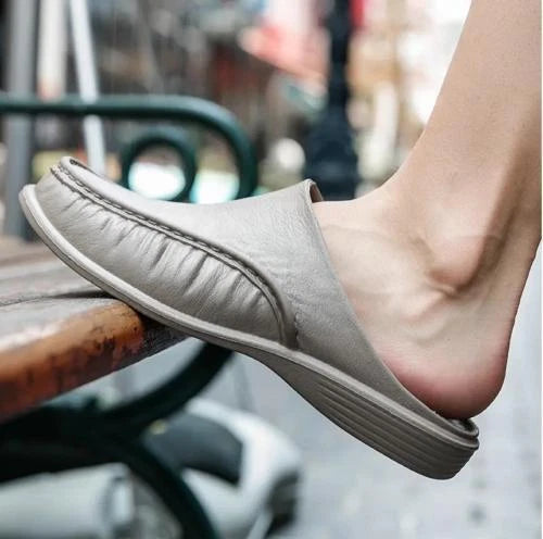 Men Summer Beach Low top Casual Slippers Slip on Loafers Mule Shoes Plus Sz