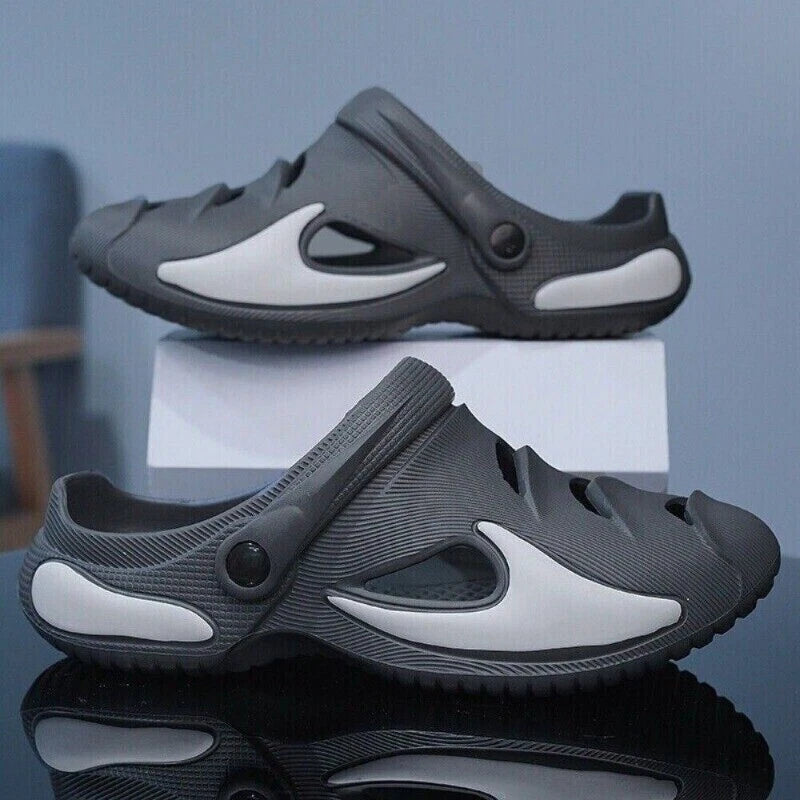 Men's Clogs Slip on Casual Shoes Waterproof Slippers Garden Beach Swim Sandals