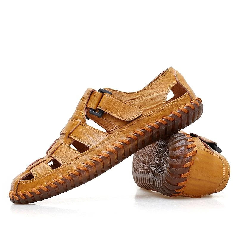 Summer Men's Sandals Roman Beach Slippers Slip on Wading Non-slip Sneakers