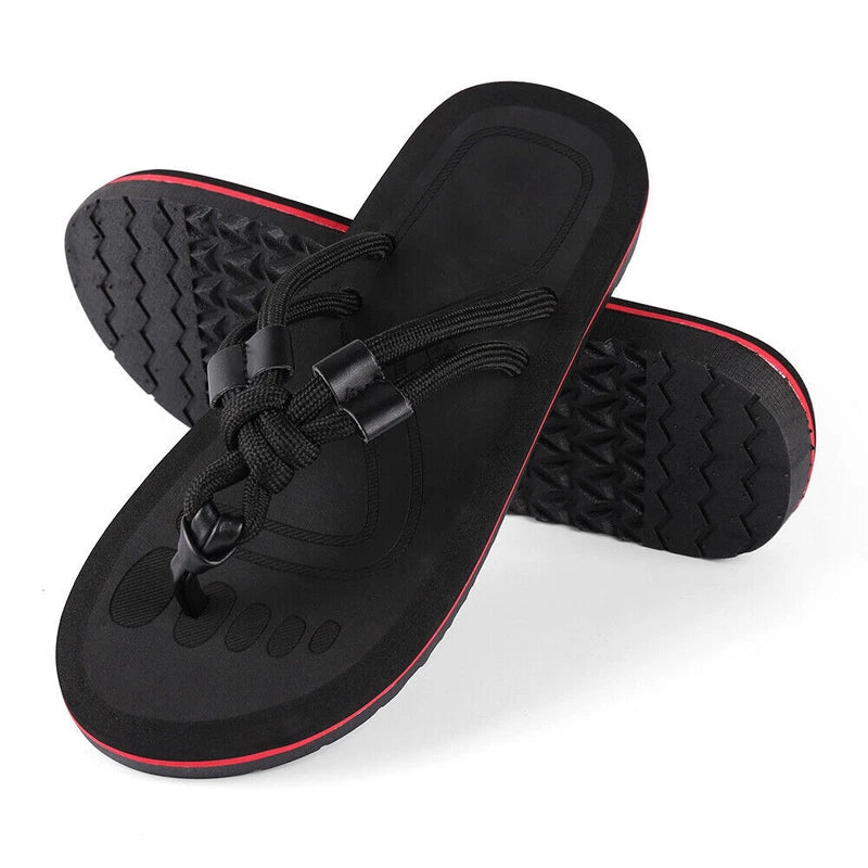 Men Summer Beach Fashion Thong Flip Flops Anti-Slip Sandals Casual Slippers 9-10