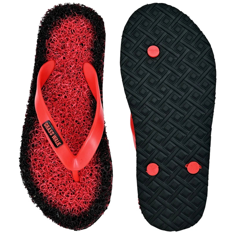 Flip Flops Women's Sandals Flat Red Slippers Beach Water Classic PVC Non-Slip