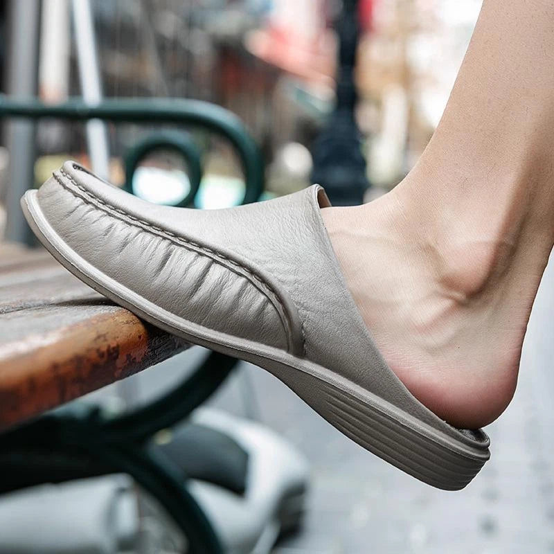 Men Summer Beach Low top Casual Slippers Slip on Loafers Mule Shoes Plus Sz