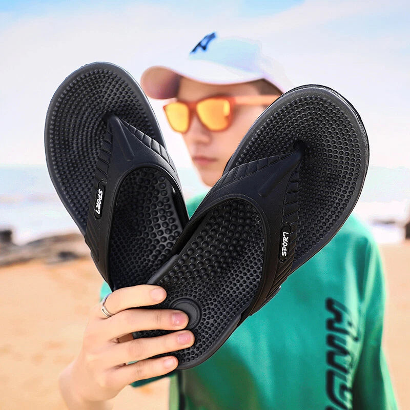 2022 Mens Thong Flip Flops Sandals Farbic Comfort Beach Sandal Slippers US Size