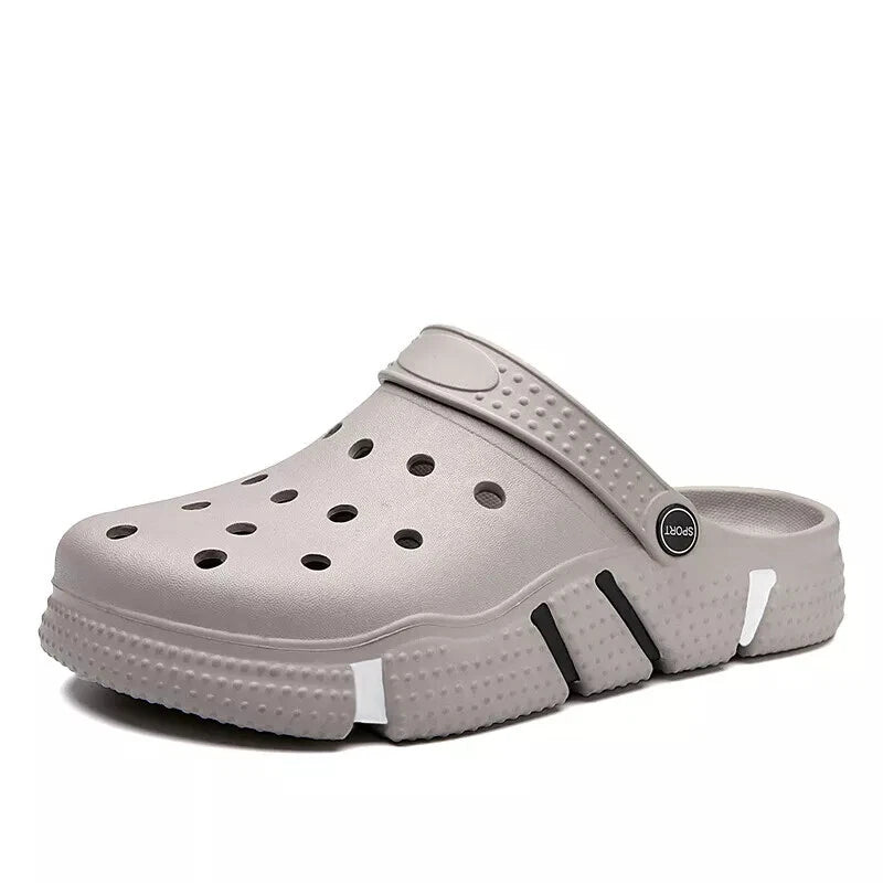 Mens Slip on Garden Mules Clogs Shoes Sports Sandals Beach Swim Slippers Shoes