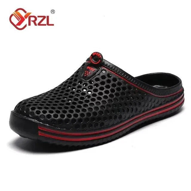 Men Summer Shoes Sandals Men's Holes Sandals Hollow Breathable Flip Flops