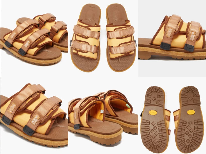 Moncler X Suicoke Moto Mountain Ripstop Vibram Sole Slides Shoes Sandals New 43