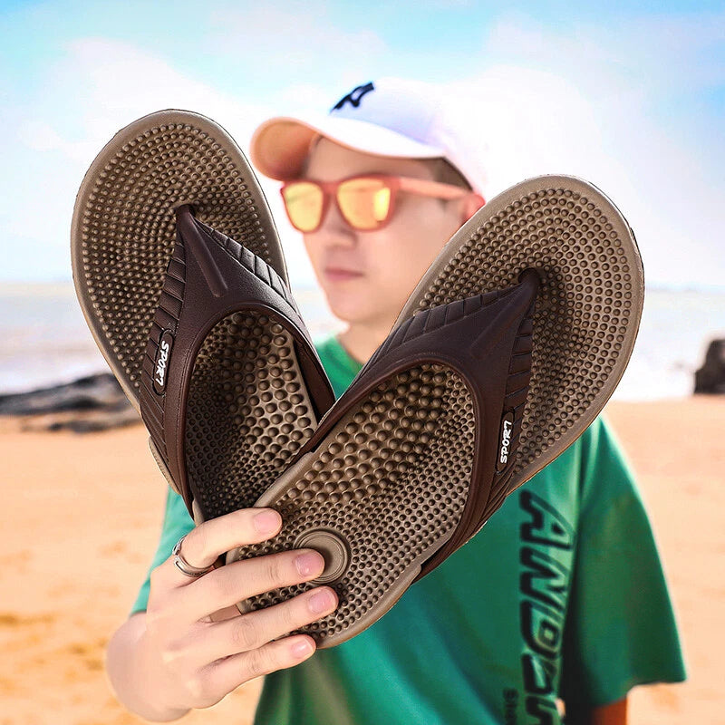 2022 Mens Thong Flip Flops Sandals Farbic Comfort Beach Sandal Slippers US Size