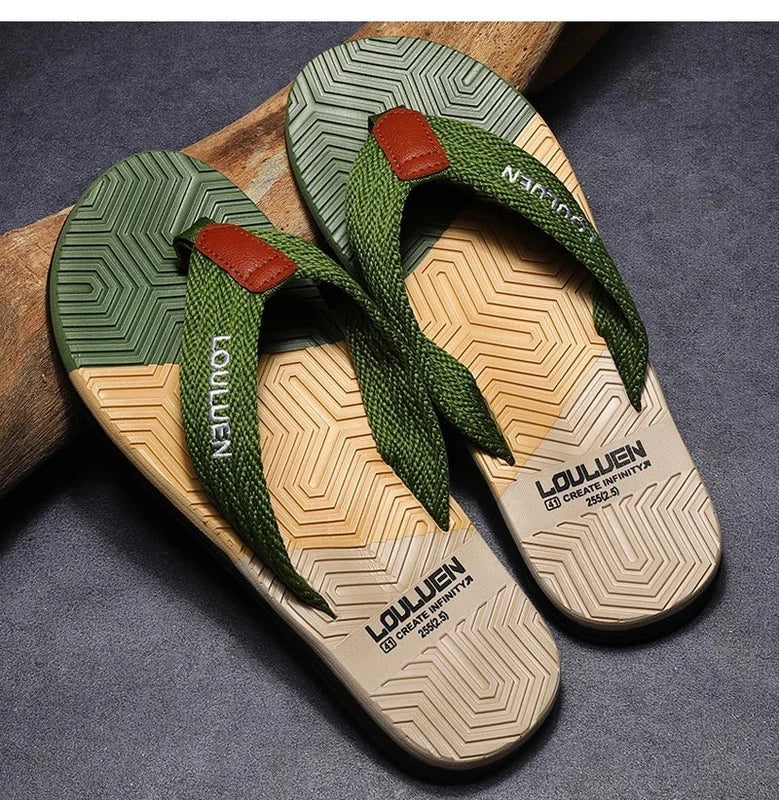 Men Summer Flip Flops Breathable Casual Beach Slippers Outdoor Slides Shoes Gift