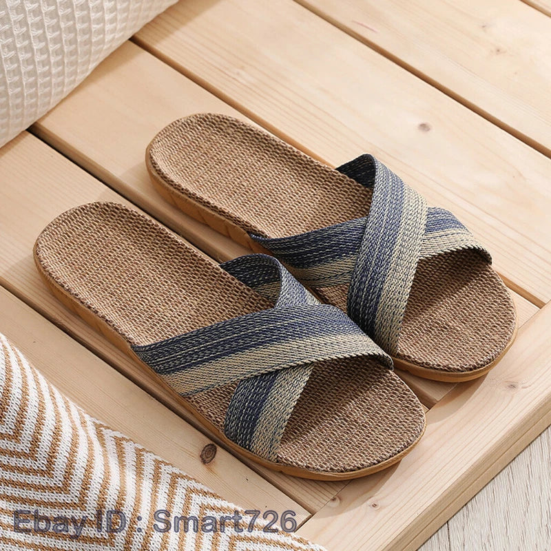 Fashion Men Slip on Slides Indoor Home Slippers Summer Sandal Casual Beach Shoes