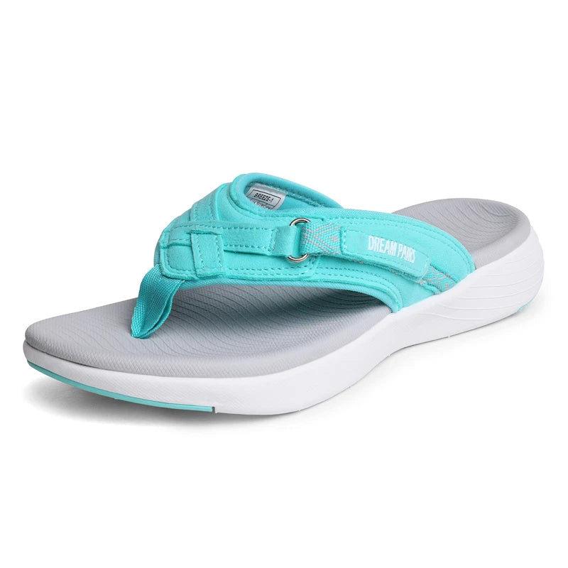 Women Arch Support Flip Flops Thong Sandals Lightweight Summer Beach Sandals