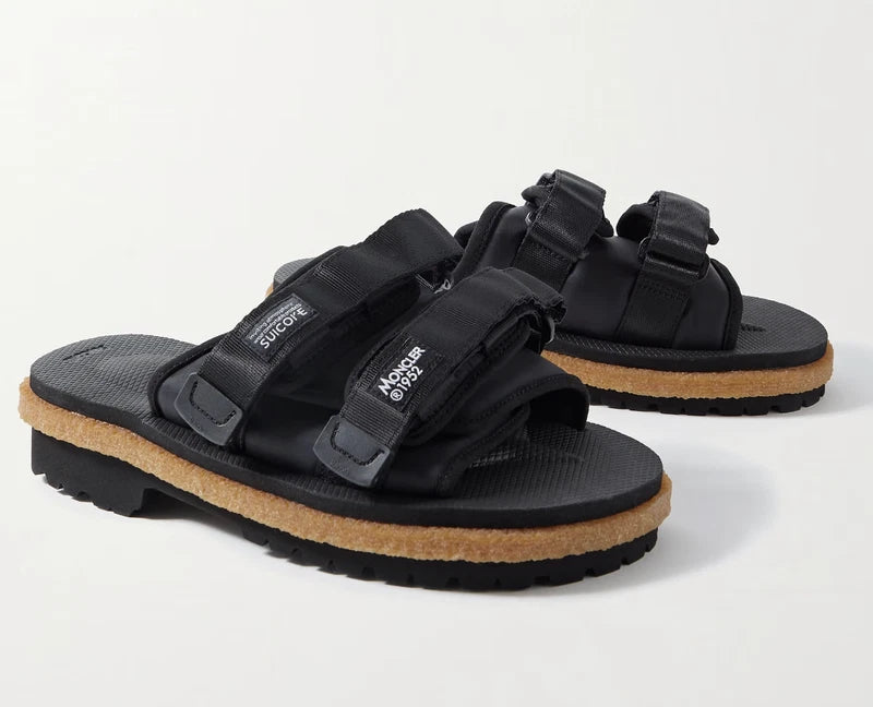 Moncler X Suicoke Moto Mountain Ripstop Vibram Sole Slides Shoes Sandals 45