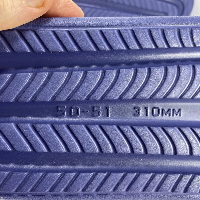 Unbranded Men's Molded Slide Sandals Sz 13.5-14 (12") Slipper Casual Beach Blue