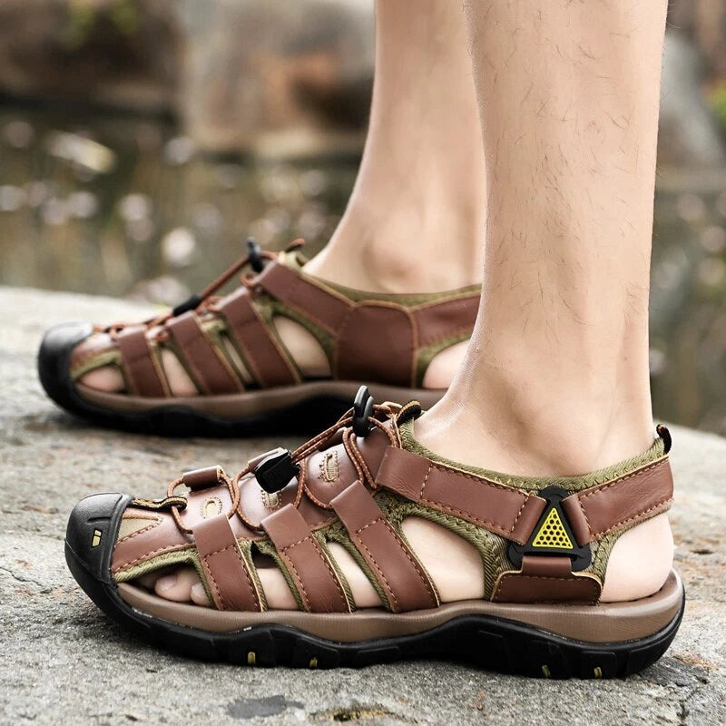 Summer Men's Sandals Soft Roman Outdoor Fashion Beach Slippers Outdoor Sneakers