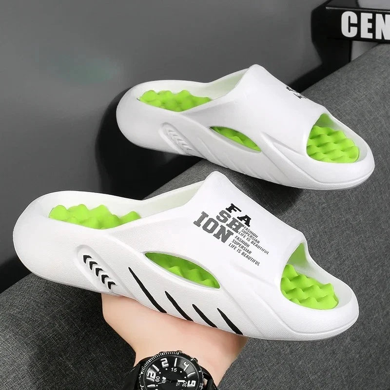 New Summer Men Massage Slippers Slides Outdoor Beach Casual Sandals Shoes Gift