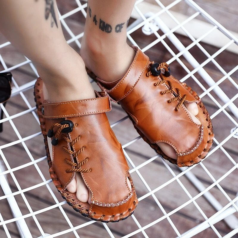 Summer Men's Sandals Breathable Walking Trekking Beach Slipper Casual Shoes