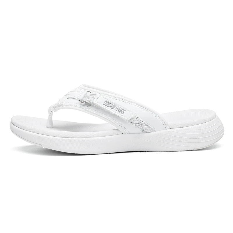 Women Arch Support Flip Flops Thong Sandals Lightweight Summer Beach Sandals